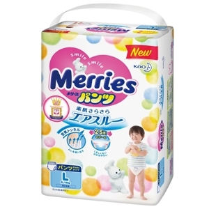 Tã quần Merries size L44 miếng (trẻ từ 9 - 14kg)