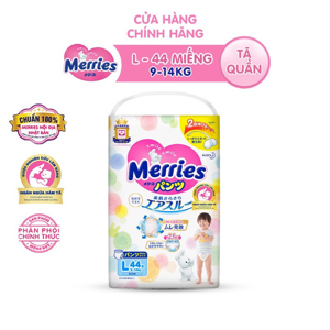 Tã quần Merries size L44 miếng (trẻ từ 9 - 14kg)