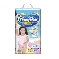 Tã Quần MAMYPOKO Bé Gái_Size XL 46 Miếng  MAMYPOKO DIAPER PANTS XL-SIZE 46Pcs (GIRL)