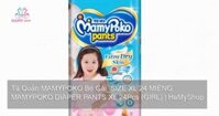 Tã Quần MAMYPOKO Bé Gái_SIZE XL 24 MIẾNG MAMYPOKO DIAPER PANTS XL 24Pcs (GIRL)