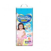 Tã Quần MAMYPOKO Bé Gái_SIZE XL 24 MIẾNG  MAMYPOKO DIAPER PANTS XL 24Pcs (GIRL)