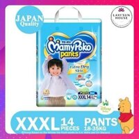 ◘☒▬Tả quần mamypoko XXXL 14 miếng cho bé 18-35kg, bĩm xxxl14 trai, gái