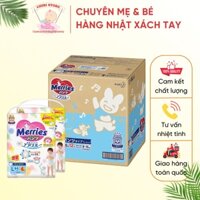 Tã quần Merries (Cộng Miếng)  ⚡ CAO CẤP ⚡  Tã quần Merries M64/L50/XL44/XXL28, Chất liệu màng đáy thoát khí đặc biệt