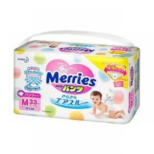 Tã quần Merries M33 - 33 miếng (dành cho trẻ từ 6-10kg)