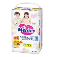 Tã Quần Merries Nội Địa XL38+6 (12 – 22kg)