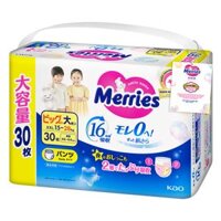 Tã quần Merries Ultra Jumbo (XXL, 15-28kg, 30 miếng)