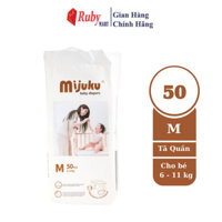 Tã quần Mijuku size  XL / 2XL / 3XL / 4XL / 5XL 50m Siêu thấm