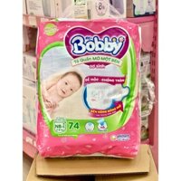 Tã Quần Mở Một Bên BOBBY Size NB-S 74 miếng (cho trẻ sơ sinh 3 - 8kg)