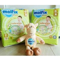 Tã quần Molfix full size M76/L68/Xl62/XXl 56 [Mua tã tặng xe đồ chơi]