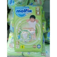 Tã Quần Molfix Sợi Tre Bông Tự Nhiên Size M76+6/L68/XL62/XXL56/XXXL22+6 miếng