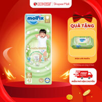 Tã Quần Molfix Thiên Nhiên Bỉm Quần Cho Bé Sợi Tre Khô Thoáng Bông Organic Mềm Mại Thấm Hút Tốt XL42 - Bibomart