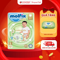 Tã Quần Molfix Thiên Nhiên Bỉm Quần Cho Bé Sợi Tre Khô Thoáng Bông Organic Mềm Mại Thấm Hút Tốt L68 - Bibomart