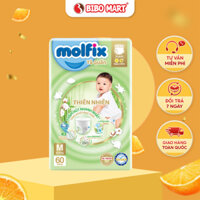 Tã Quần Molfix Thiên Nhiên Bỉm Quần Cho Bé Bông Organic Thấm Hút Nhanh Sợi Tre Khô Thoáng Chống Tràn M60 - Bibo Mart