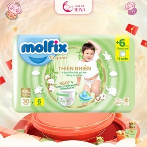 Tã quần Molfix thiên nhiên size XL 34 miếng (cho bé 12 - 17kg)
