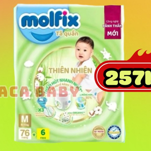 Tã quần Molfix thiên nhiên size L 68 miếng (cho bé 9 - 13kg)