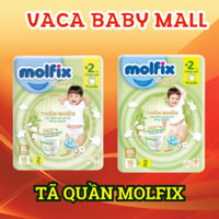 Tã quần Molfix thiên nhiên Thổ Nhĩ Kỳ organic gói nhỏ tiện lợi đủ size L20+2/ XL18+2/ XXL16+2 miếng