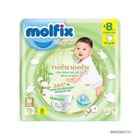 Tã Quần Molfix Thiên Nhiên Size M 76 Miếng (6-11kg)