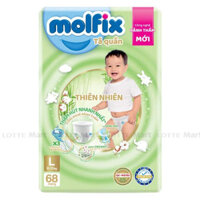 Tã Quần Molfix Thiên Nhiên Size L 68 Miếng (9-13kg)