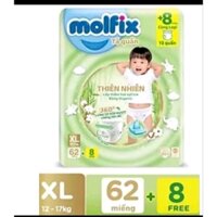 Tả quần Molfix XL (12kg_17kg) gói 62 +8 miếng