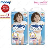 Tã quần Moony bé gái (Size L, 44 miếng)