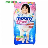 Tã quần Moony L girl từ Nhật Bản (L44) lưng thun co giãn