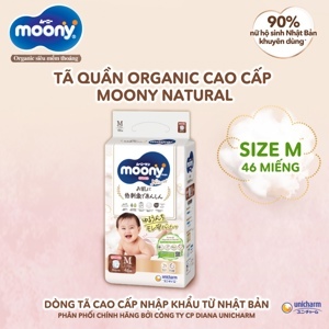 Tã quần Moony Natural M46 - 46 miếng (cho bé từ 5-10kg)