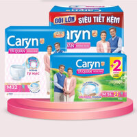 Tã quần người lớn Caryn bỉm quần gói lớn size M32 L28 XL12 Mỏng Nhẹ Chống Tràn