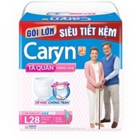Tã Quần Người Lớn Caryn Mỏng Nhẹ Chống Tràn Size L 28 Miếng