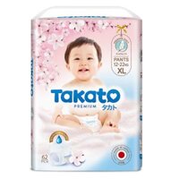 Tã quần Nhật Bản Takato siêu mềm mại (XL, 62 miếng)