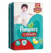 Tã quần Pampers Baby Dry size XL 32 miếng (cho bé 12- 17kg)