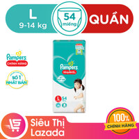 Tã Quần Pampers Giữ Dáng Mới Gói Đại L54 (size L - 54 miếng)