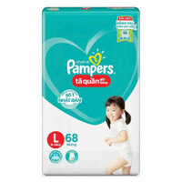 Tã quần Pampers giữ dáng Super Jumbo size L, 68 miếng