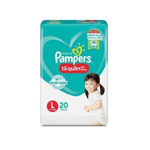 Tã quần Pampers size L 20 miếng (trẻ từ 9 - 15kg)