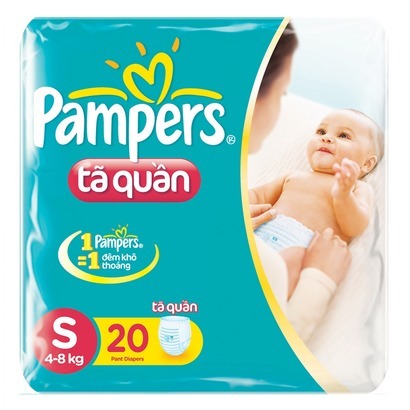 Tã quần Pampers size S20 miếng (trẻ từ 3 - 8kg)