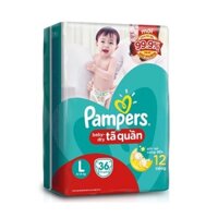 Tã quần Pampers L36 (Từ 9~14kg)