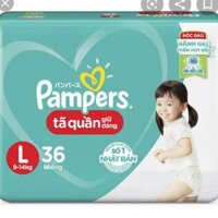 Tã quần Pampers size L 36 miêng (9-14kg)