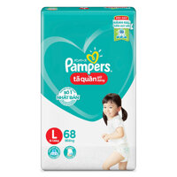 Tã quần Pampers size L 68 miếng cho bé từ 9-14 kg