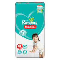 Tã quần Pampers size XL 62 miếng cho bé từ 12-17 kg