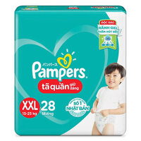 Tã quần Pampers size XXL 28 miếng cho bé từ 15-25 kg