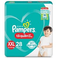 Tã quần Pampers size XXL28 miếng cho bé 15-25kg