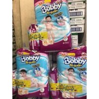 Tã quần siêu thấm Bobby M60/L54/XL48/XXL44 kèm 6 miếng