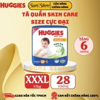 [Tã Quần Size Cực Đại] Huggies Skincare Size XXXL22+6