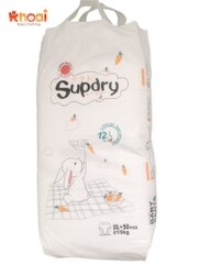 Tã quần Supdry trắng size 2XL - 50 miếng (15-20kg)