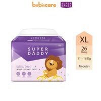 Tã quần Super Daddy Ultra Thin size XL 26M