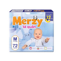 Tã quần trẻ em Merzy Cao Cấp Gói Siêu Đại Siêu Thấm M72/ L64/ XL56/ XXL48 Miếng