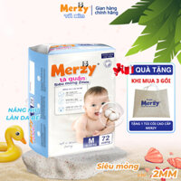 Tã Quần Trẻ Em MERZY Siêu Mỏng M72/L64/XL58/XXL50 Bỉm Quần Cho Bé Mềm Mại Khô Thoáng