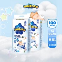 Tã Quần UMIZOKU Nhật Bản Mọi Kích Cỡ Tã Quần Medium-XXXL 50 Miếng/Gói
