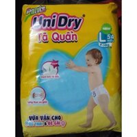 Tã quần Unidry L54 (9 - 14 Kg) - tặng kèm gấu bông/ áo mưa/ túi vải