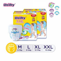 Tã QUẦN UNIDRY M60/L54/XL48( MẪU MỚI)mua 2 bịch tặng khăn ướt 20 tờ