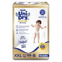 Tã quần UniDry size G3X XXL 54 miếng (15 - 25kg)
